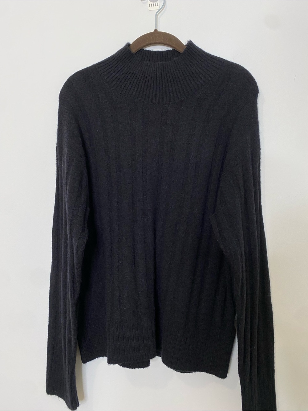 J.Crew Wool Ribbed Super Soft Mock-neck Sweater